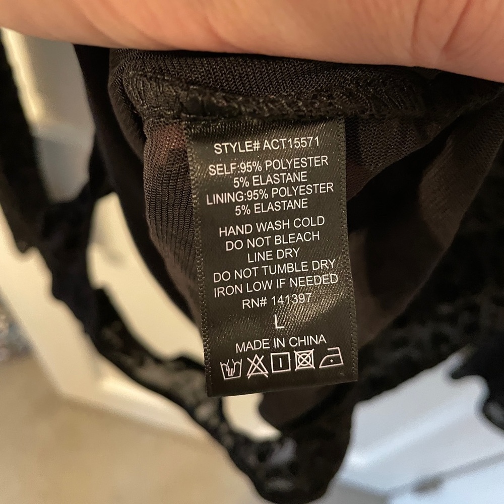ASTR The Label Inca Bodysuit in Black Leopard Burnout - Picture 5 of 5
